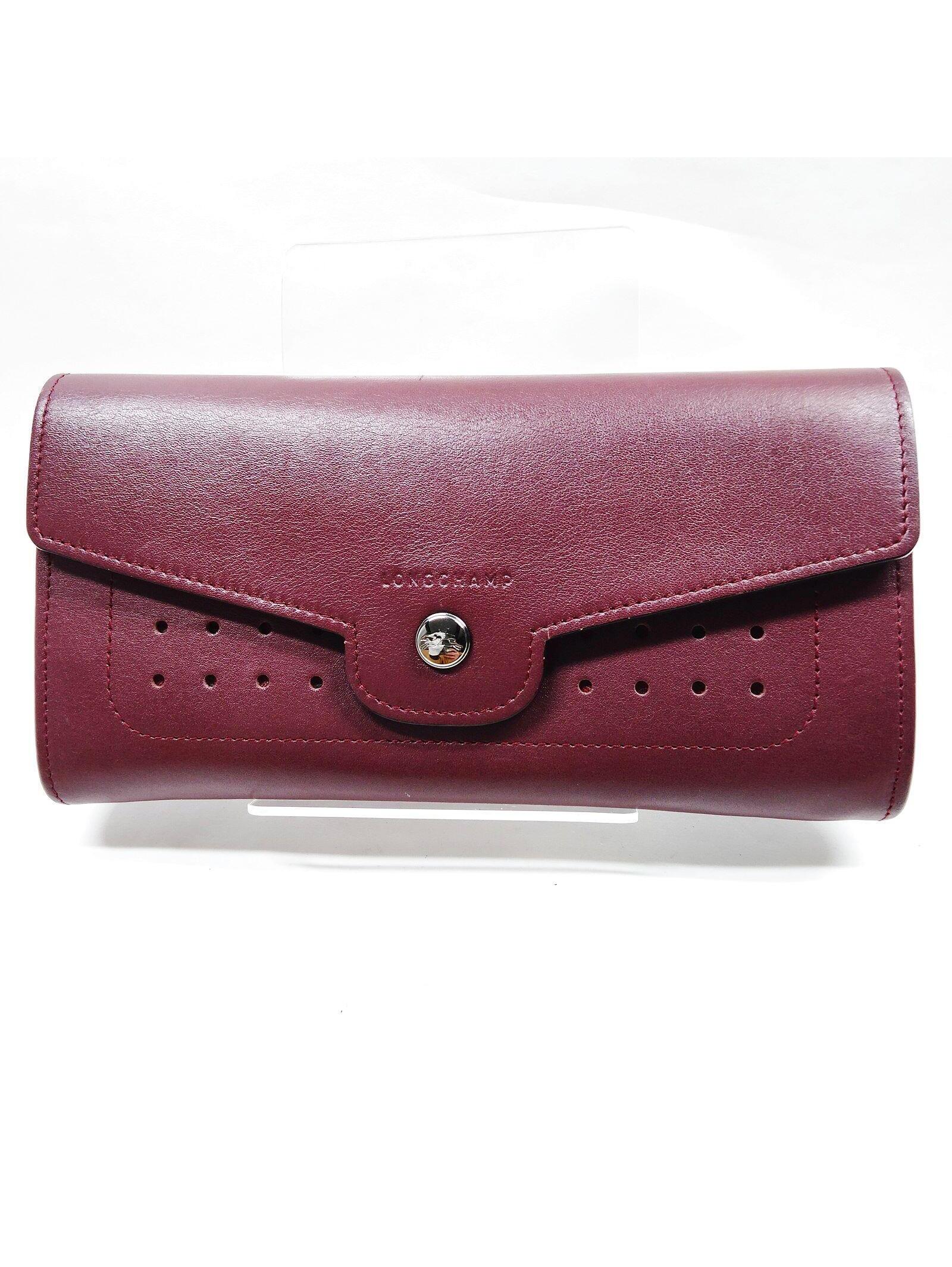 Longchamp Long Wallet Bordeaux Leather 5511723